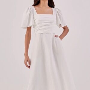 Love Bonito Pleated Midi Dress